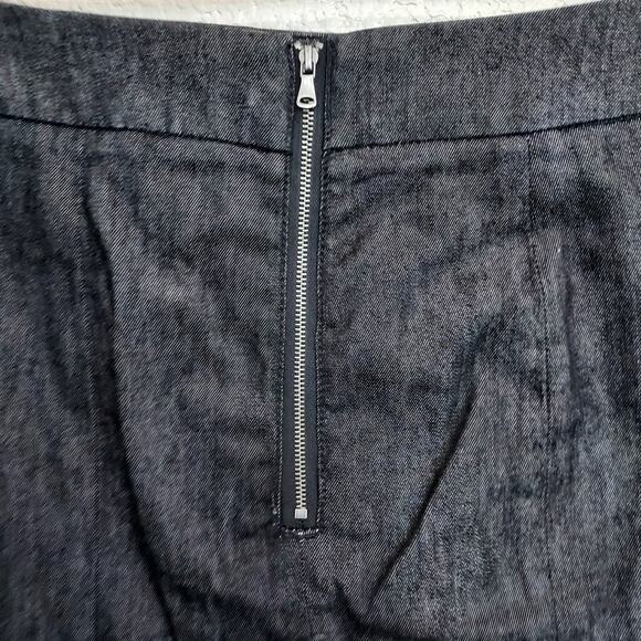 Talbots Black Denim Knee Length Skirt Size SP - Picture 6 of 9
